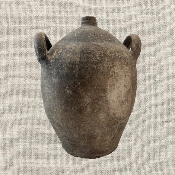 19c French Provincial Stoneware Olive Oil Jug - Picture 4 of 4